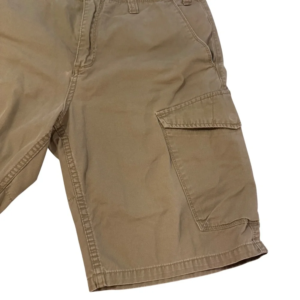 Y2K Volcom Cargo Shorts Mens 31 Brown Cotton Utility Skate Gorpcore Streetwear